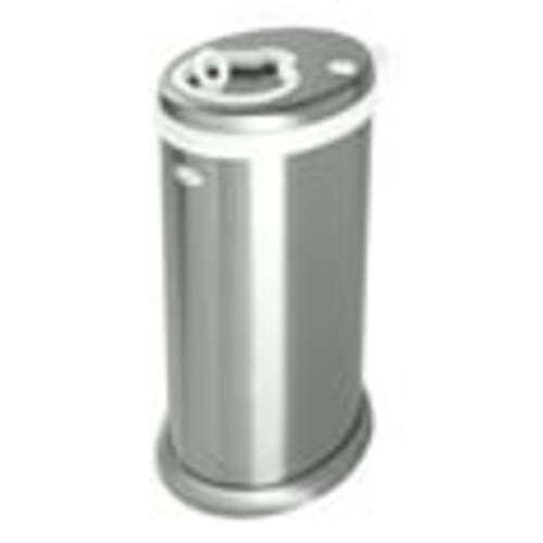 Ubbi Stainless Steel Diaper Pail, Odor Locking, No Special Bag Required, Award-Winning, Registry Must-Have, Chrome