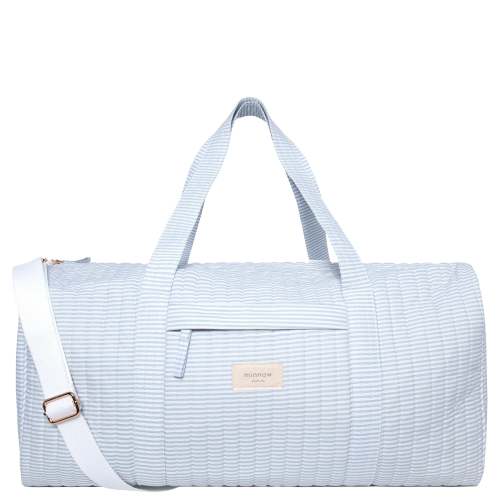 Powder Blue Stripe Weekender Bag