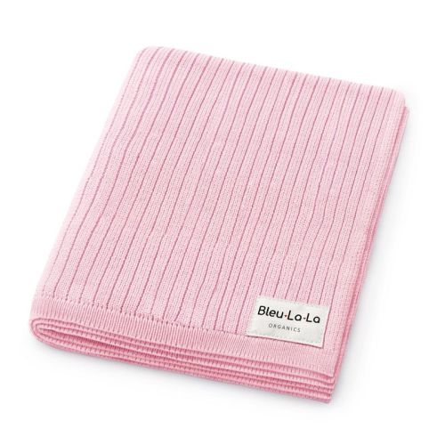 Bleu La La , 100% Luxury Organic Cotton Ribbed Baby Swaddle Blanket for Newborn and Infant Boys and Girls