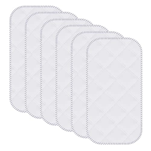 Sunny zzzZZ 6 Pack Baby Waterproof Changing Pad Liners - Quilted Thicker Ultra Soft Changing Table Cover Liners - Durable & Easy to Clean - White - 27" x 13"
