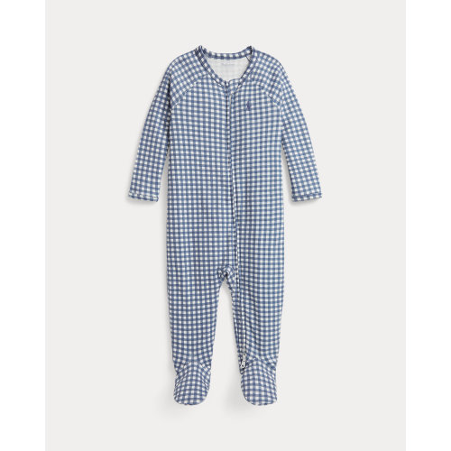 Gingham Cotton Footed Coverall