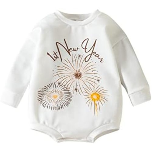 Baby Girl Boy Crewneck Sweatshirt Long Sleeve Romper Oversized Sweater Bodyusuit Pullover Tops Clothes