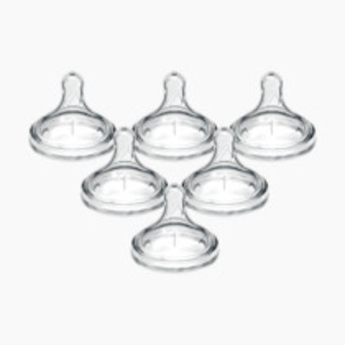 Dr. Brown's Wide-Neck Nipple (6 Pack) - Clear, Level 1