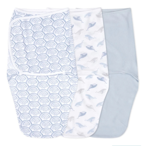 At Sea Easy Swaddle With No Zipper 0-3M | aden + anais