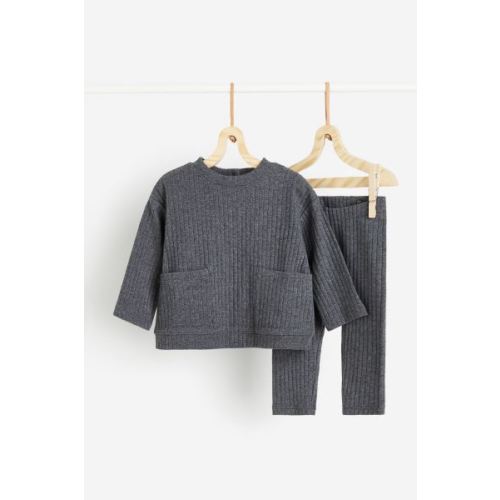 2-piece Ribbed Jersey Set