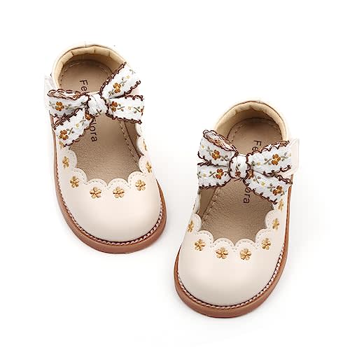 Felix & Flora Toddler Little Girl Mary Jane Dress Shoes - Ballet Flats for Girl Party School Shoes
