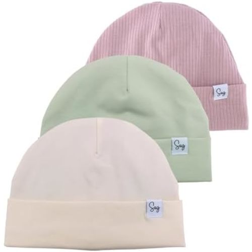 Jersey Beanie Hat for Newborn Baby Boys Girls Silky Satin Lined Hats Bonnet Toddler Infant Little Kids Beanies Caps