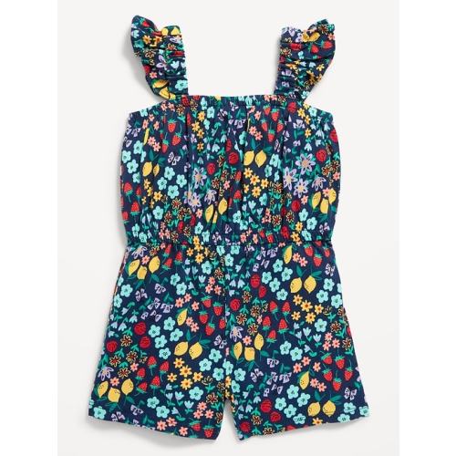 Printed Sleeveless Romper for Toddler Girls