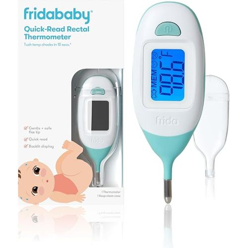 Frida Baby Rectal Thermometer for Baby Digital Fever Thermometer for Babies, Newborns & Infants, FSA/ HSA Eligible