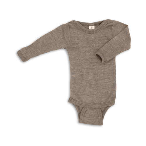 Long sleeve wool/silk bodysuit