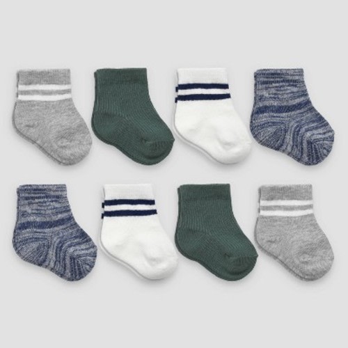 Carter's Just One You® Baby Boys' 8pk Melange Socks - 0-3M