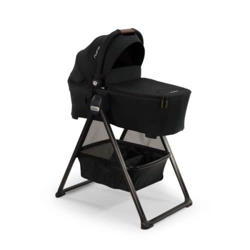 Nuna LYTL Bassinet & Stand - Caviar - for Triv and Swiv strollers