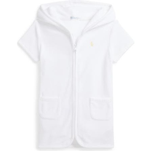 Terry Cloth Zip-Up Hooded Cover-Up, 9M