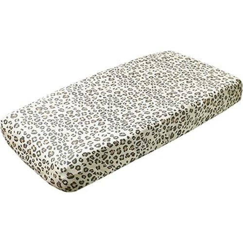 Premium Knit Changing Pad Cover by Copper Pearl: Soft, Stylish, and Universal Fit for All Standard Diaper Changing Pads, Trendy Design Changing Pad Covers, Zara