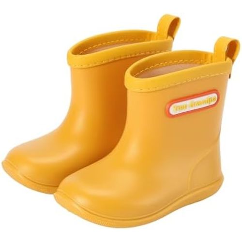 Tree Grandpa Toddler Rain Boots Baby Kids Easy-on Rain shoes Children Waterproof Shoes for Boys Girls(1-6 Years)