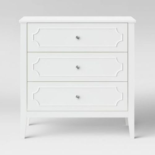 DaVinci Chloe Regency 3-Drawer Dresser, Color: White