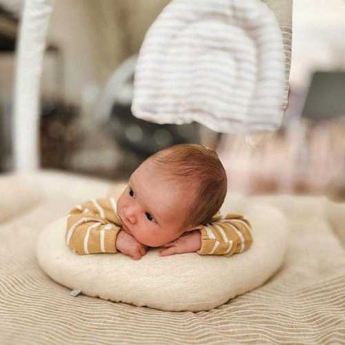 Tummy Time Pillow | Natural Linen | For Newborns and Babies