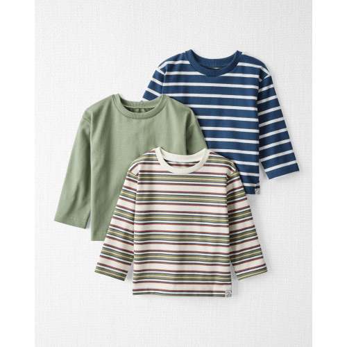 Baby 3-Pack Organic Cotton T-Shirts in Stripes - Little Planet | Carter's