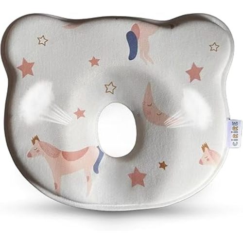 Memory Foam Baby Pillow,Cute Cartoon Bear Soft and Cozy Pillow, Breathable Bedding Set for Infants for Small Boys and Girls (Tiger)