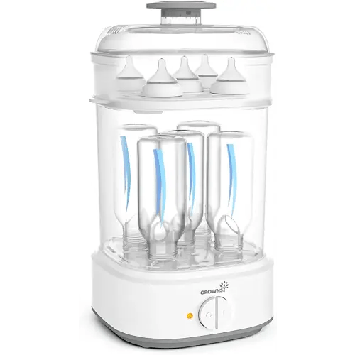 Bottle Sterilizer, Baby Bottle Steam Sterilizer, Electric Baby Bottle Sanitizer with Timer for Baby Bottles, Pacifiers, Pump Parts