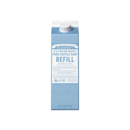 Unscented Pure-Castile Liquid Soap Refill Carton