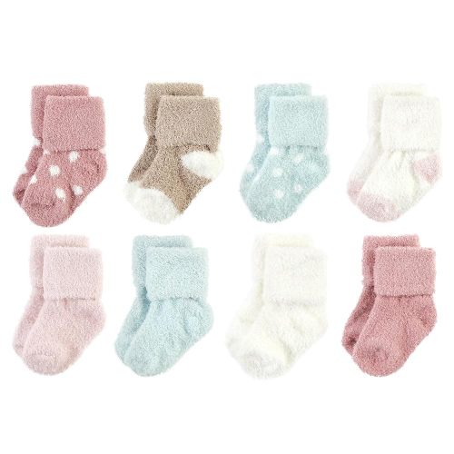 Hudson Baby Baby Girls' Cotton Rich Newborn and Terry Socks