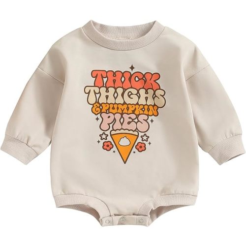 Amazon.com: YINGISFITM Baby Halloween Outfit Girl Boy Pumpkin Sweatshirt Bubble Romper Sweater Onesie Cute Fall Winter Clothes: Clothing, Shoes & Jewelry