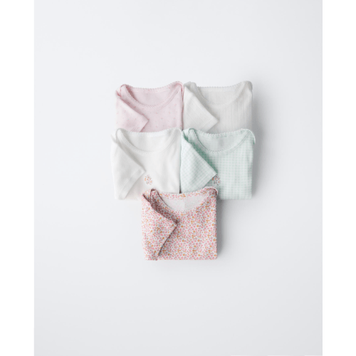 FIVE-PACK OF PATCHWORK BODYSUITS - Multicolored | ZARA United States