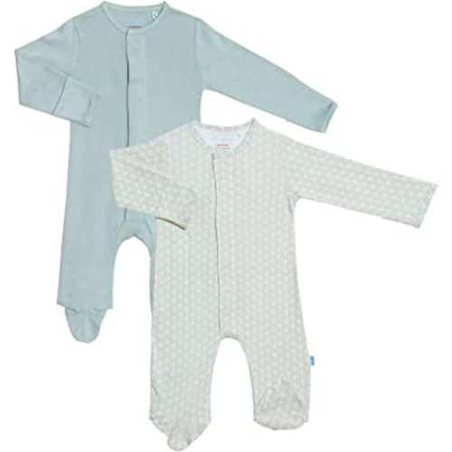 Magnetic Me Footie Pajamas - 100% Organic Cotton Baby Pajamas - Quick Magnetic Fastener Sleeper for Baby Boy and Girl