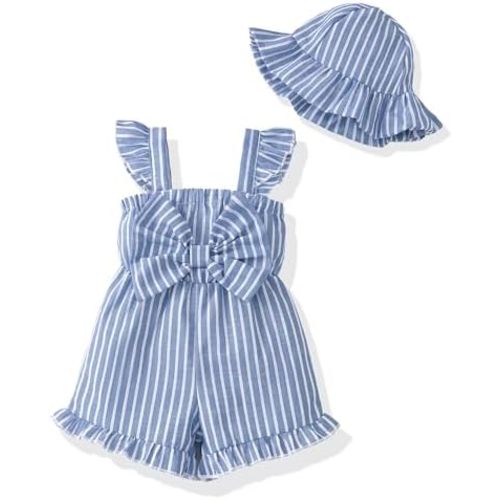 XUANHAO Baby Girl Clothes 12 18 24 Months Outfits For Girls Infant Toddler Girls' Clothing Ruffle Girls Pants Sets 6M-4T