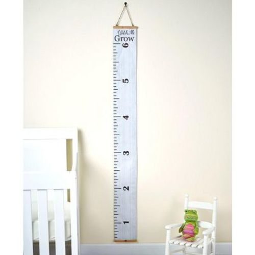 Sentiment Ruler Growth Chart - Child Height Tracker - Watch Me Grow - White