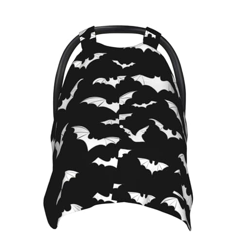 Halloween Bat Car Seat Cover Baby Fashion Carseat Cover for Winter Nursing Cover Newborn Shower Gift