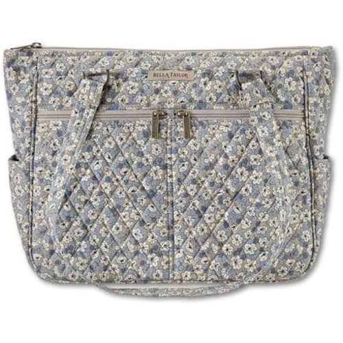 Bella Taylor Everyday Tote | Lightweight Quilted Fabric Handbags for Women