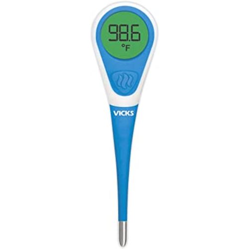 Vicks ComfortFlex Digital Thermometer – Accurate, Color Coded Readings in 8 Seconds - Digital Thermometer for Oral, Rectal or Under Arm Use