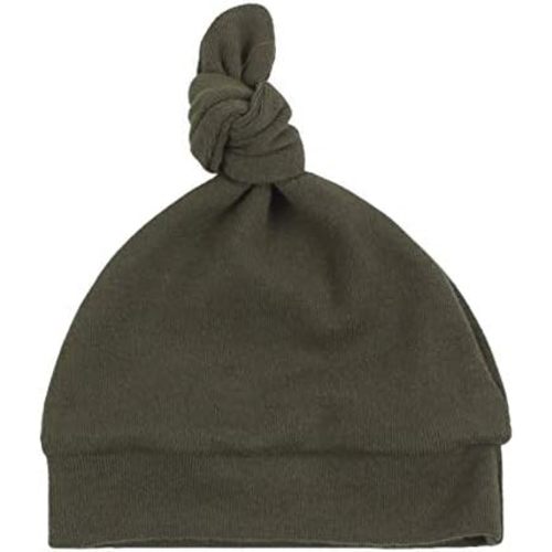 JANGANNSA Newborn Baby Hat Infant Baby Boys Beanie Top Knot Stretchy Hats for Girls 100% Organic Cotton