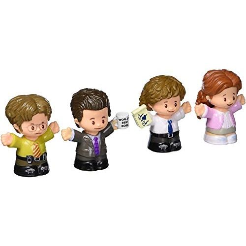 Fisher-Price Little People Collector The Office Figure Set, 4 character figures from the American TV show in a giftable package for fans ages 1-101 years