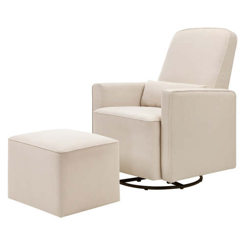 Olive Glider With Ottoman