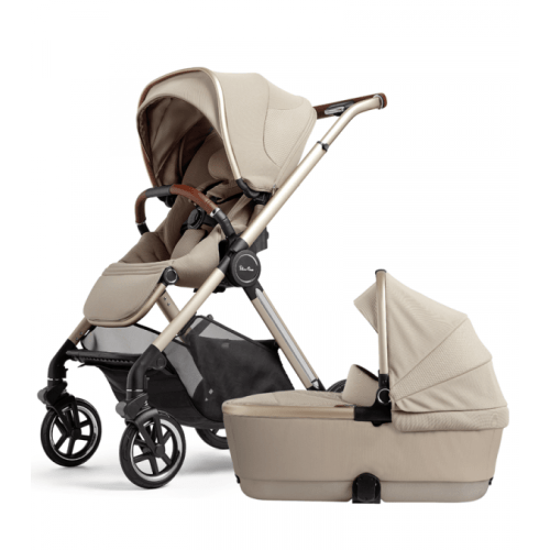 Silver Cross Reef 2 Stroller + Folding Bassinet Bundle - Stone | Traveling Tikes