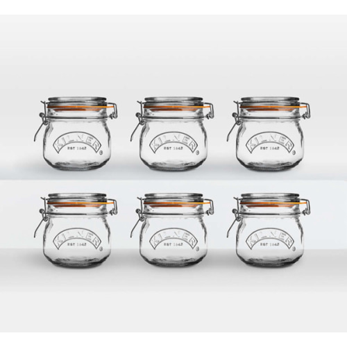 Kilner® 17-Oz. Round Clip-Top Jars, Set of 6