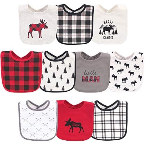Hudson Baby Unisex BabyCotton Bibs