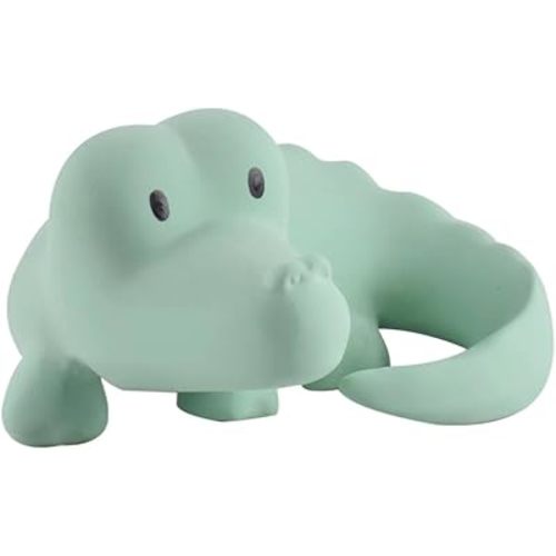 Tikiri My First Safari Crocodile Natural Rubber Rattle (Green)