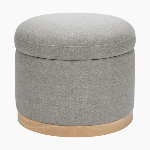 babyletto Naka Storage Ottoman - Performance Grey Eco Weave/Light Base