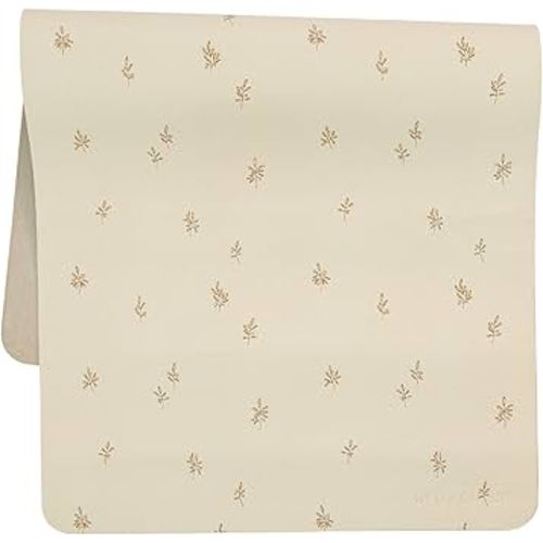Ava + Oliver Vegan Leather Baby Changing Mat (16 X 30 in) - Multipurpose Wipeable and Portable Diaper Changing Pad - Foldable for Travel (Branches)