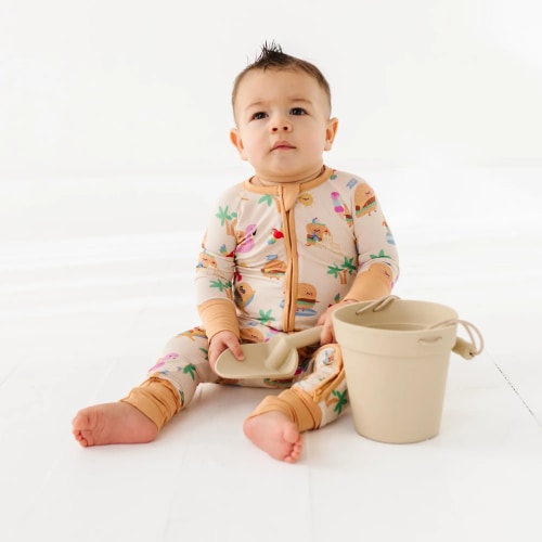 Suns Out, Buns Out Convertible Footies | 6-12 Months | Kiki + Lulu