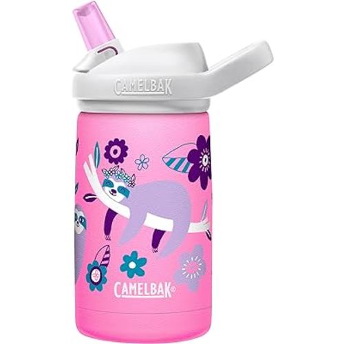 CamelBak Eddy+ Kids Bite Valve Straw Insulated Stainless Steel Water Bottle 12oz