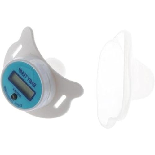 High Accuracy Thermometer LCD Display Nipple-Shaped Thermometer Pacifier Babies's Heating Fever Monitor Gauge Pink/Blue Digital Thermometer for Baby Oral Mouth Temperature Measuring Pink/Blue Nipple