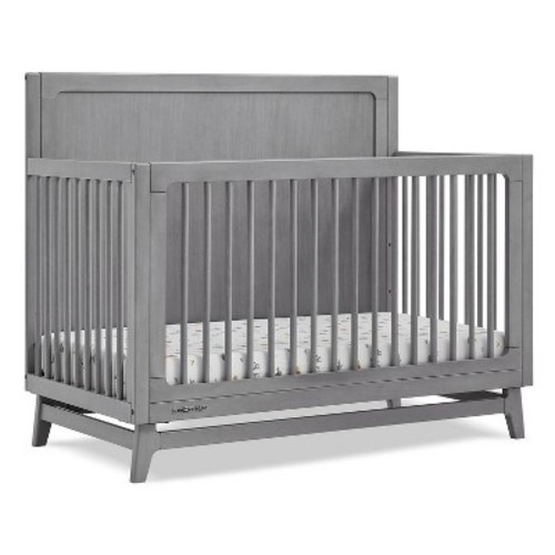 Delta Children Spencer 6-in-1 Convertible Crib, Color: Steel Gray