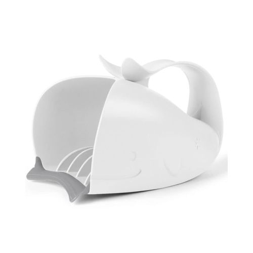 Skip Hop Baby Bath Rinse Cup, Moby Tear-Free Waterfall Rinser, White