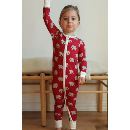 Elephant Double Zipper Bamboo Sleeper