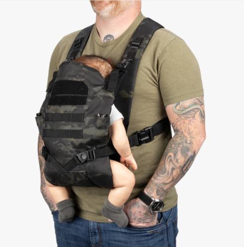 BLACK CAMO Tactical Baby Carrier - for Dad